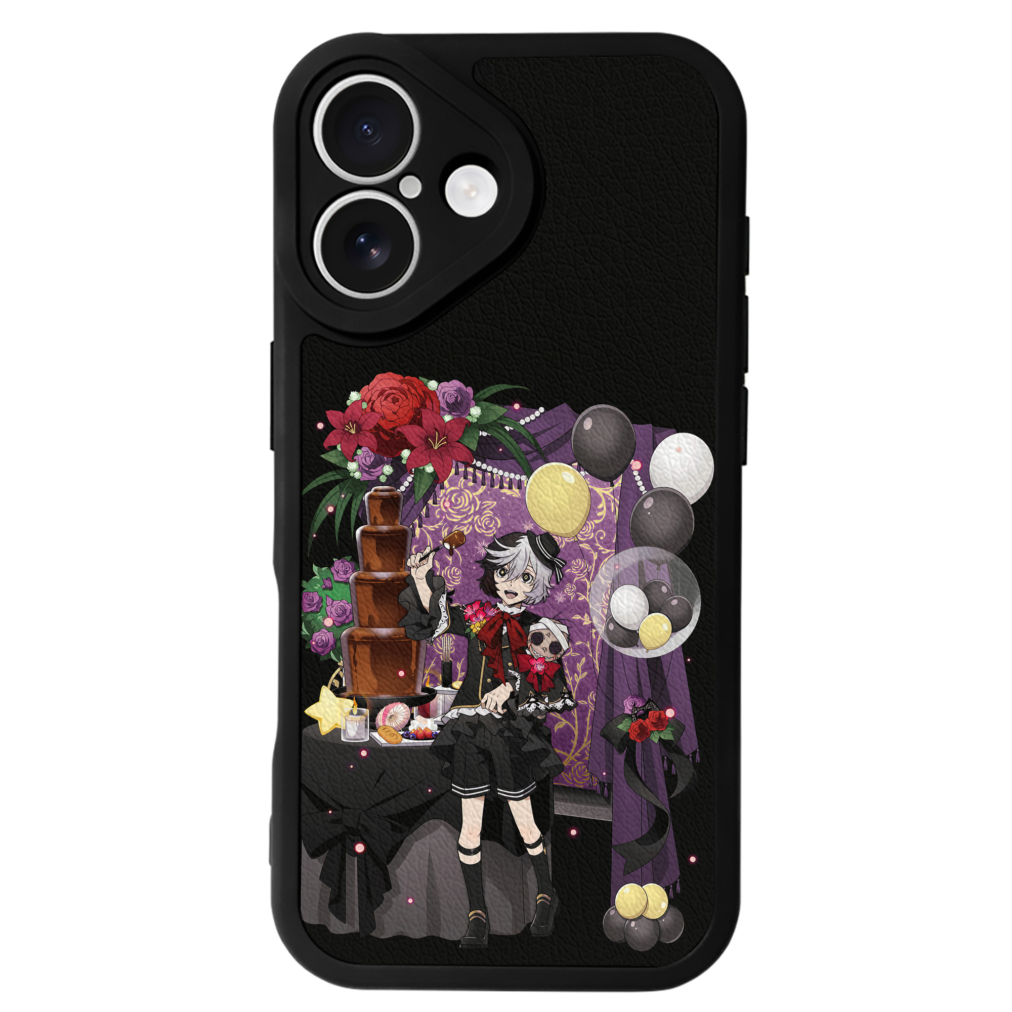 （画像用） 文豪ストレイドッグス Bungo Stray Dogs 【iPhone 16シリーズ対応】シリコンスマホケース（レザー調） 材質：シリコン